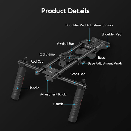 Smallrig Kit De Montaje Hombro Universal Para Cámaras Dslr
