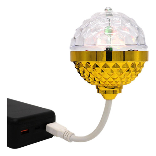 F Luzes De Festa Com Bola Mágica Giratória E Bola