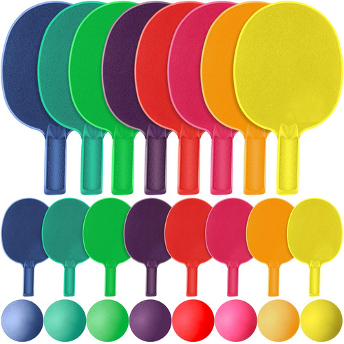 Libima 32 Raquetas De Tenis De Mesa De Plastico Y 32 Pelotas