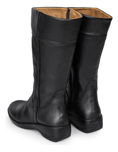 Bota Mujer Cuero Botita Alta Comodo Zapato Confort Briganti