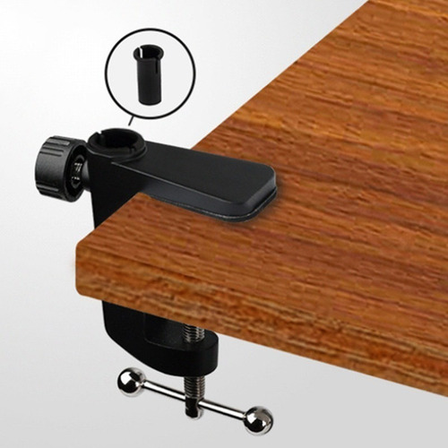 Abrazadera Metálica Para Brazo Lámpara En Mesa Envío Ya