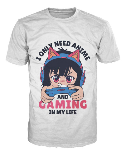 Camiseta Anime Otaku Gaming Moda Exclusiva Personalizable 29