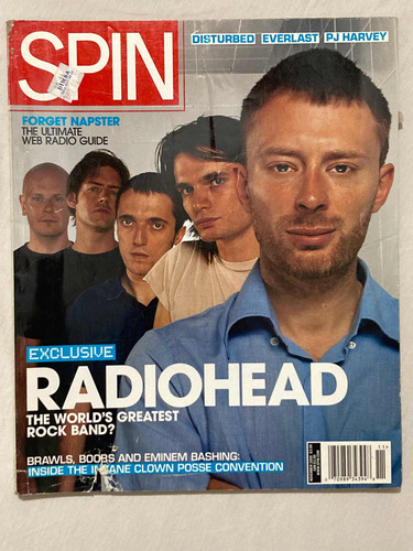 Revista Spin / Radiohead Nov 2000 Usa Impecable