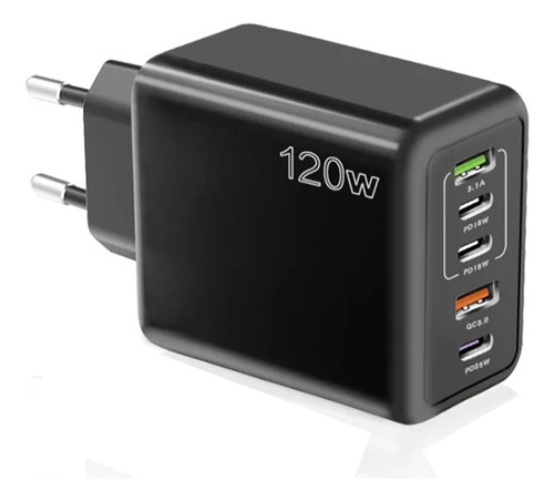 Cargador Adaptador Celular 3 C 2 A 120w 3.1 A Qc 3.0 Usb