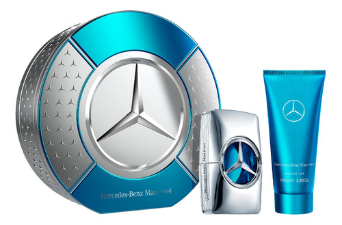 Mercedes Benz Man Bright Edp 100 Ml + Shower Gel 100 Ml 3c