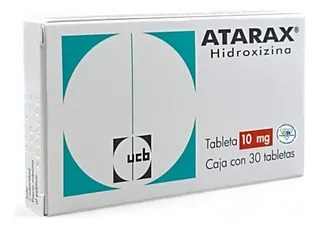 Atarax Hidroxizina 10 Mg C/30 Tabletas Maver