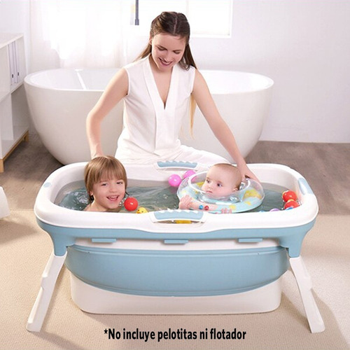Imagen 3 de 10 de Bañera Bañadera Plegable Para Bebe Adultos Felcraft 120x55