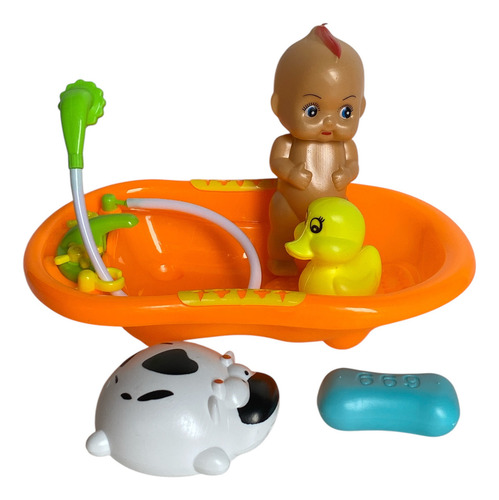 Muñeco Bebe Bebote C/ Bañera Juguete Y Accerorios