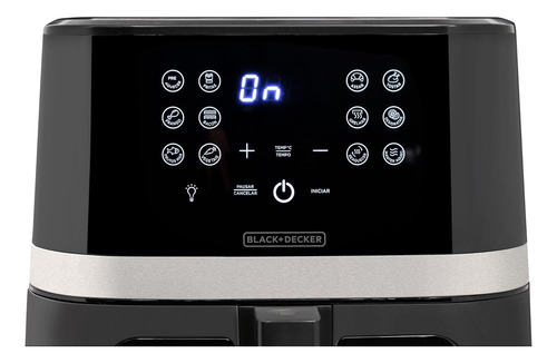 Air Fryer Gigital AfdLG Com Visor Frontal 127v Black Decker