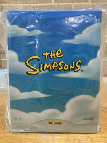 Duffman Los Simpsons Super 7 Ultimates W2 Nuevo Homero Bart