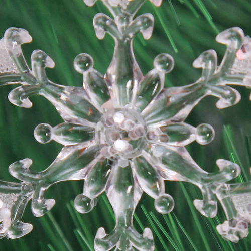 30 Unidades De Acrílico Adhesivo Navideño Transparente Con F