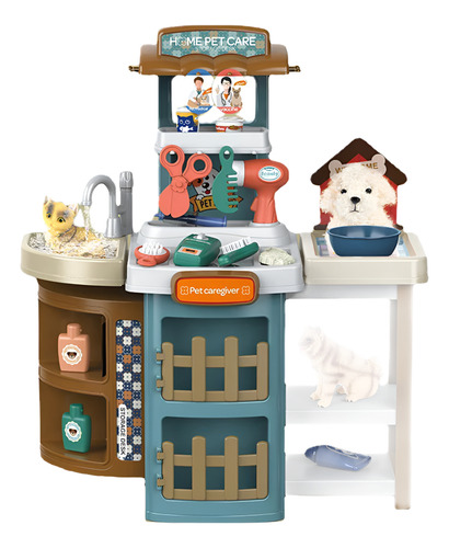 Juguete Set Maleta Veterinaria 49 Piezas Infantil Azul