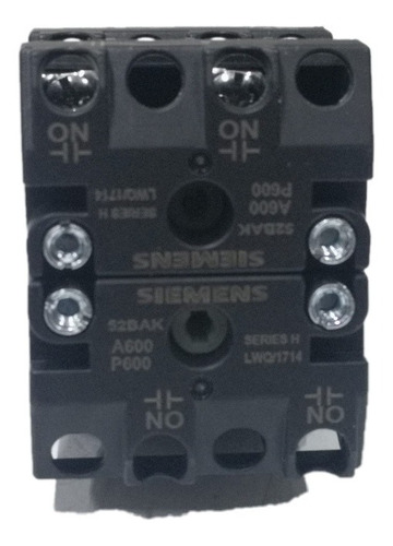 Selector Siemens 4 Posiciones, 2n.a+2n.c. 30.5mm 52sc6hej2k2
