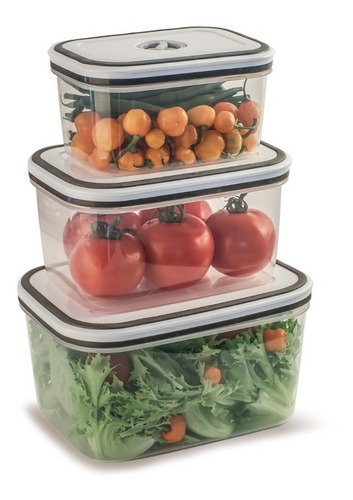 Conjunto 10 Potes Herméticos Com Tampa Easy-open Electrolux Cor Transparente