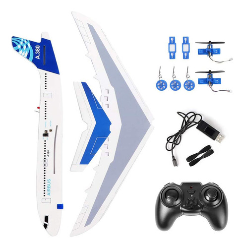 Avión De Control Remoto Rc Plane De 2,4 Ghz Para Niños, Mode