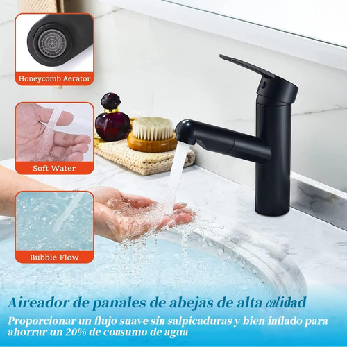 Grifo Monomando Para Lavabo,grifo Extraíble Para Lavabo Baño