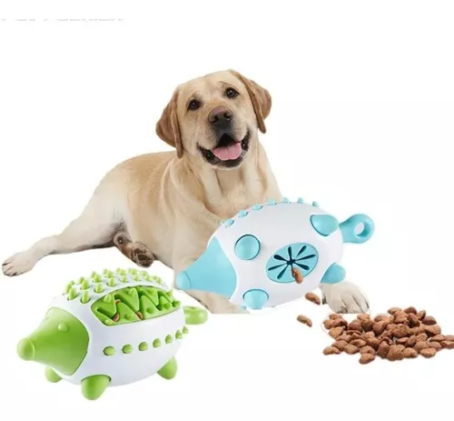 Pelota para perro con comida, interactivo, higiene dental