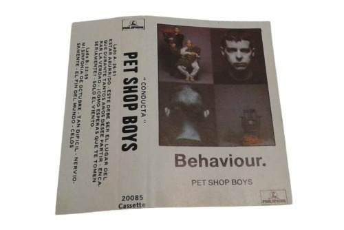 Pet Shop Boys. Behaviour. Casette Nacional Impecable