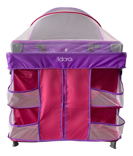 Cuna De Viaje Idara - Infanti Color Unicorn Pink Unicorn Pink Liso