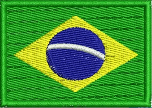 Imagem 9 de 10 de Kit C/ 3 Mini Bandeira Bordada 4x3cm Estados Países Patch
