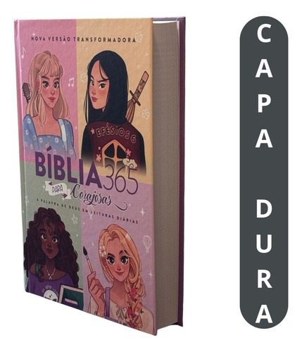 Bíblia 365 Para Corajosas Capa Dura: Leitura Integral Da Bíblia Em Um Ano Com Passagens Diárias Inspiradoras