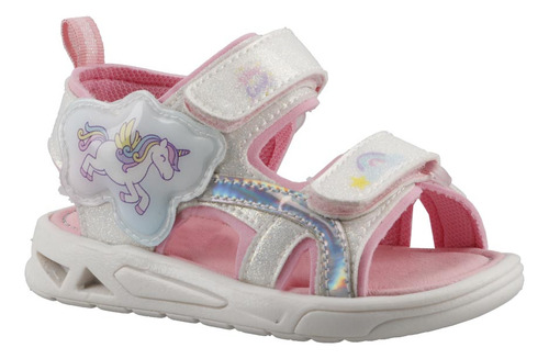 Sandalia Casual 334228pv Transpirable Ajustable Niñas