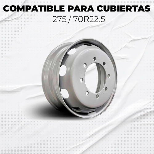 Llanta Dual Disco 7,5 X 22,5 - 220 Mm - Trailers Acoplados