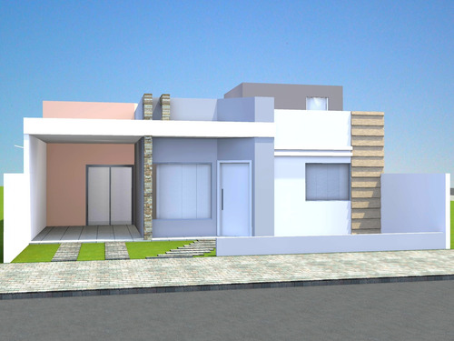 Projeto Arquitetônico Pa 2 Quartos + 1 Suíte 97m² Lote 9x15