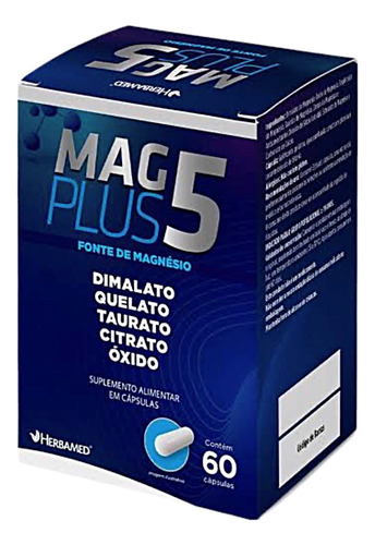 Kit 3 Mag Plus 5 - Dimalato Quelato Taurato Citrato Óxido