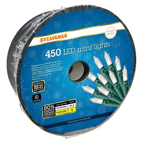 Luces Navideñas Led, Blanco Cálido, 40 Pies