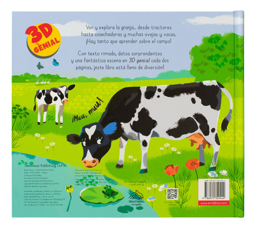En La Granja / Pd. (libro Pop-up), De Moss, Rachel. Editorial Silver Dolphin Infantil, Tapa Dura En Español, 1
