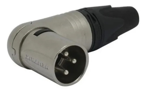 Kit 4 Plug Xlr Macho 3 Polosangulado Nc3mrx Neutrik