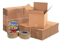 Comprar Pack Mudanza Ecológico 10 Cajas + Cinta De Papel Cart Paper