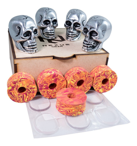 Pack De 4 Toppers Calavera + Regalos / Mariposa  Platillos