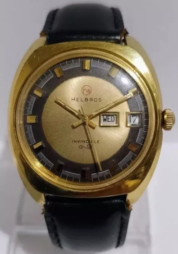 Hermoso Reloj Helbros '70s Antíguo Vintage No Bulova