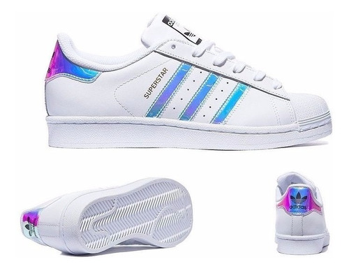 Zapatillas Tenis Mujer adidas Superstar Tornasol Original | Mercado Libre