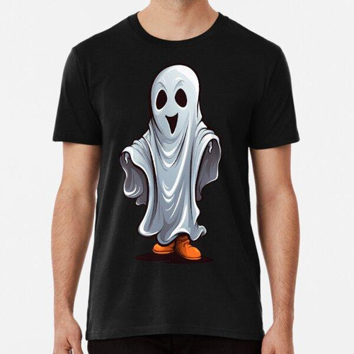 Remera Fantasma De Dibujos Animados De Halloween Algodon Pre