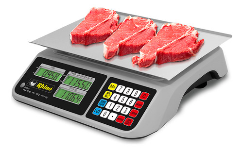 Báscula Comercial Digital Rhino Bar-9 Bar-9 40kg 127v 36 Cm