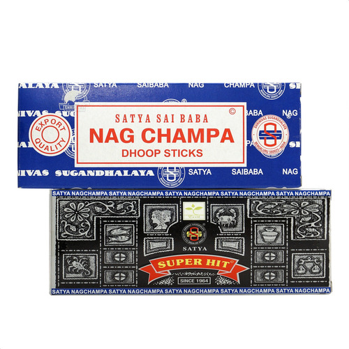 Sahumerios Satya Dhoop Sticks Nag Champa X 6 Unidades Fragancia Super Hit