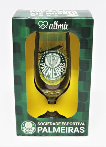 Taça De Vidro 300ml Torcedores Futebol Presentes Palmeiras
