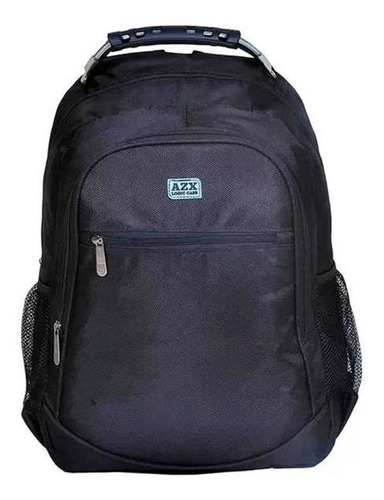 Mochila Costas G Para Notebook C/3 Divisões Preta Bpa01476 A Cor Preto Desenho do tecido Liso