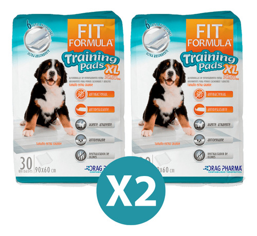 Sabanilla Fit Formula Entrenamiento 90x60cm 30u - Pack 60un