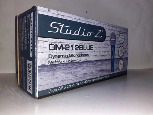Microfono Dinamico Vocal Unidireccional Studio Z Dm-212 Blue