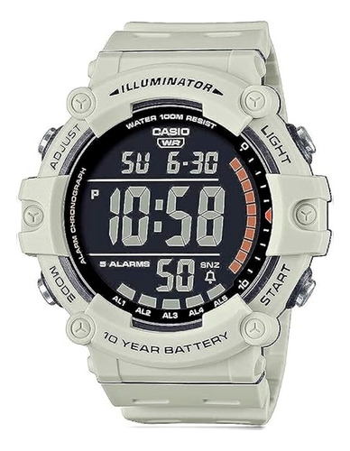 Reloj Digital Casio Illuminator Batería 10años 1500whx-3avcf