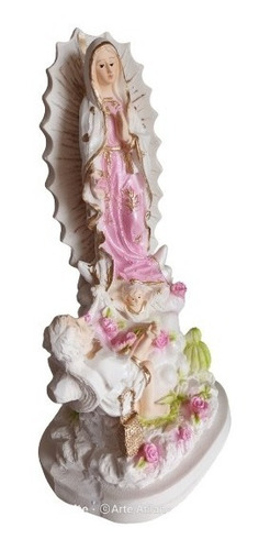 Recuerdo D La Virgen D Guadalupe Con Juan Diego Resina Bulto