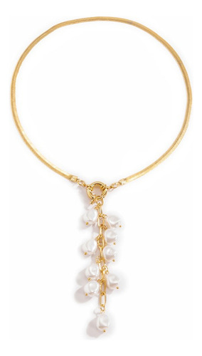 Collar De Perlas De Imitación Barrocas De Estilo Palaciego