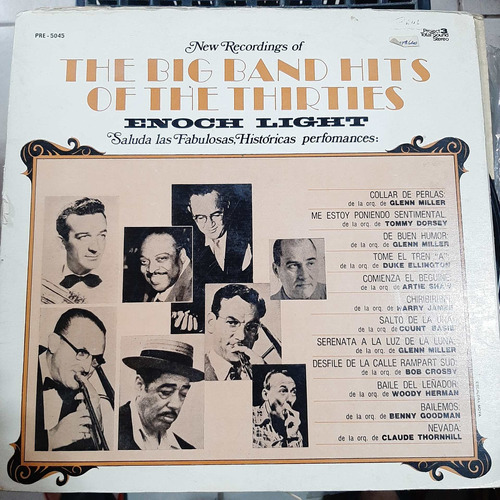 Vinilo Enoch Light Big Band Hits Of The Thirties Album O3