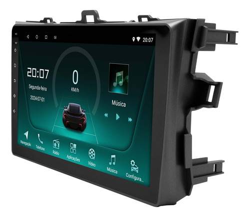 Multimídia Toyota Corolla 2008 A 2014 Android 14 Carplay 9p
