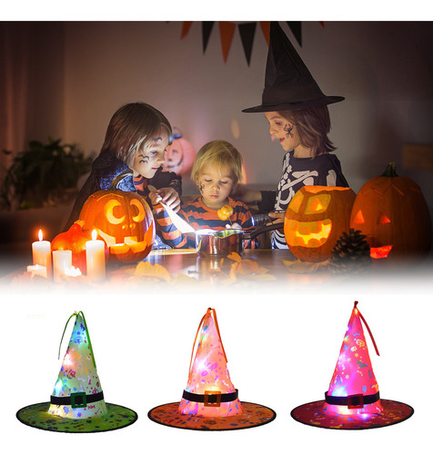 Luces Led Colgantes For Sombrero De Bruja For Decoración D