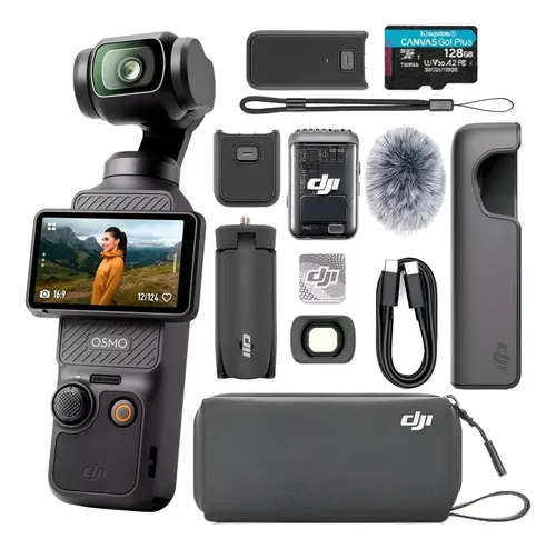Dji Osmo Pocket 3 Creator Combo + Cartão 128gb Preto | Frete grátis